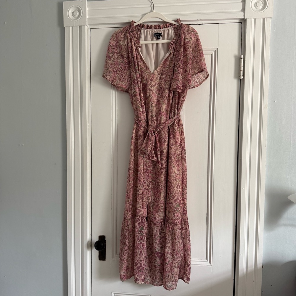 Floral Pink Midi/Maxi Dress
